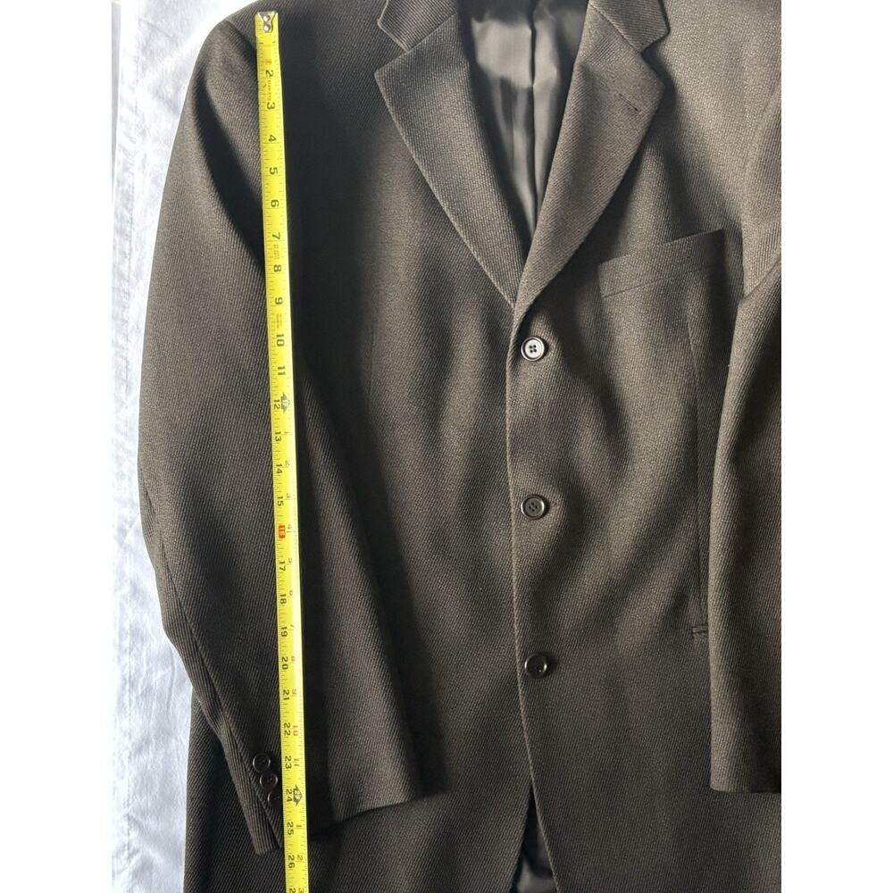 Hugo Boss Einstein Brown Virgin Wool Blazer Sport Coat 44R - Picture 12 of 16